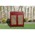 Environmental Friendly Water Hyacinth and Wooden Cabinet Wicker Furniture